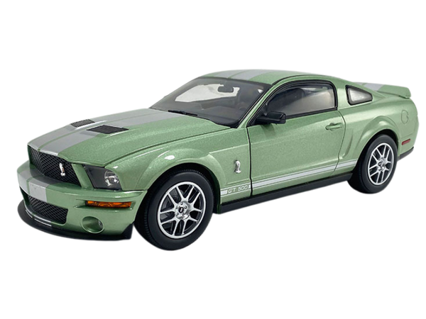 自動車 Shelby 2007 Shelby GT500 1/18 2007 Ford Mustang Shelby GT500 - Lime Green (Shelby Collectibles