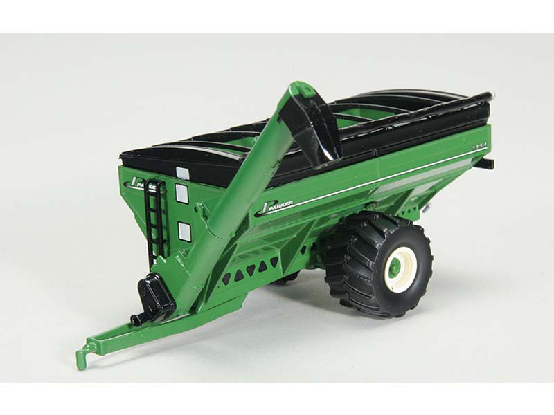 Parker 1154 Grain Cart w/ Flotation Tires - Green Diecast 1:64 Scale Model - Spec Cast UBC049