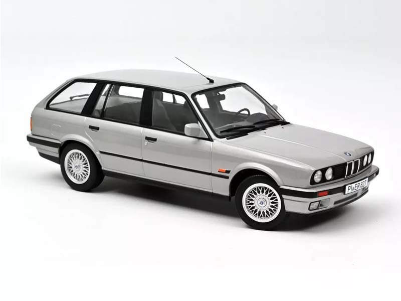 1991 BMW 325i Touring - Silver Diecast 1:18 Scale Model - Norev 183216