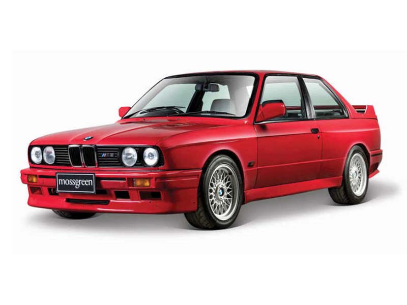 1988 BMW 3 Series M3 (E30) - Red Diecast 1:24 Scale Model - Bburago 21100RD