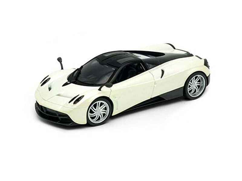 Pagani Huayra Pearl White w/ Black Top (NEX) Diecast 1:24 Scale Model Car - Welly 24088WH
