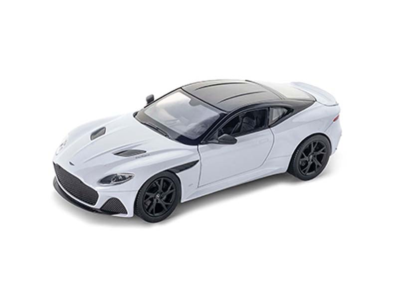 Aston Martin DBS Superleggera White w/ Black Top (NEX) Diecast 1:24 Scale Model Car - Welly 24095WH
