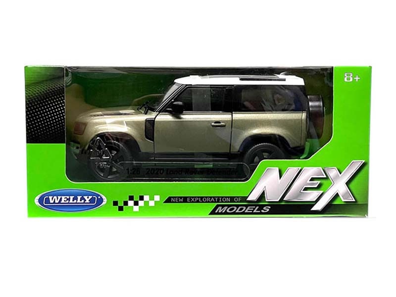 2020 Land Rover Defender - Metallic Green (NEX) Diecast 1:26 Scale Model - Welly 24110MGR