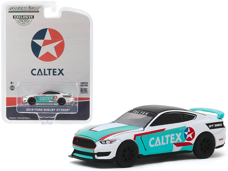 2019 Ford Mustang Shelby GT350R Model "Caltex" "Hobby Exclusive" 1:64 Diecast - Greenlight 30133