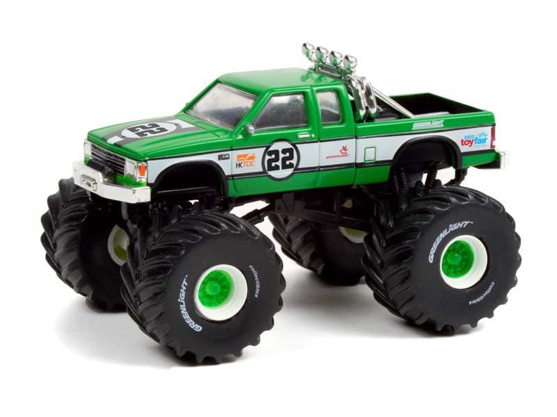 1986 Chevrolet S-10 Extended Cab Monster Truck #22 - 2022 GreenLight Trade Show Exclusive Diecast 1:64 Scale Model - Greenlight 30229