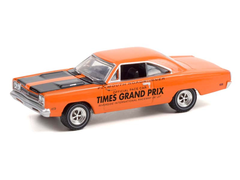 1969 Plymouth Road Runner - Riverside International Raceway Official Pace Car (Hobby Exclusive) Diecast 1:64 Scale Model - Greenlight 30273
