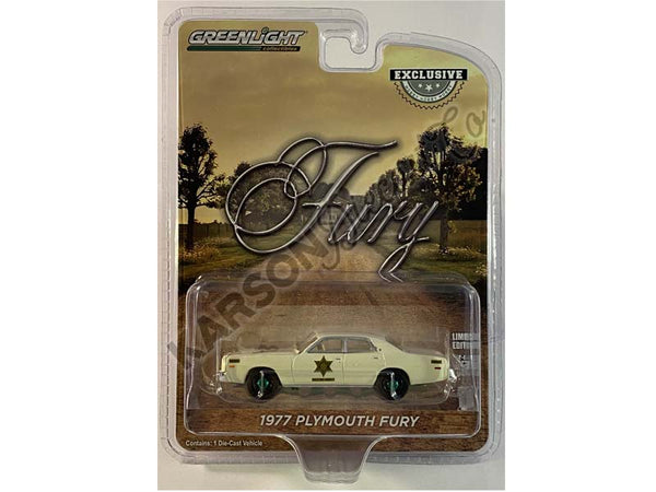 Voiture Miniature Greenlight Plymouth Fury 1977 Sheriff #34 - échelle 1/64 - Neuve
