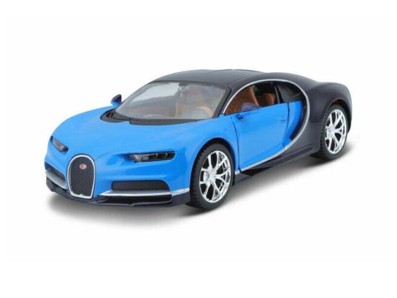 Bugatti Chiron - Blue / Dark Blue Diecast 1:24 Scale Model Car - Maisto 31514BL