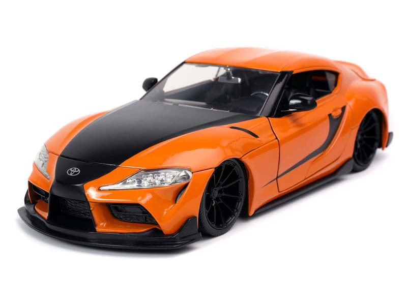 Toyota Supra - Orange w/ Black Stripes (Fast & Furious 9) Series Diecast 1:24 Scale Model - Jada 32097