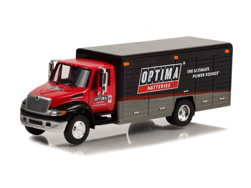 International Durastar 4400 Delivery Truck - OPTIMA Batteries (H.D. Trucks) Series 24 Diecast 1:64 Scale Model - Greenlight 33240C