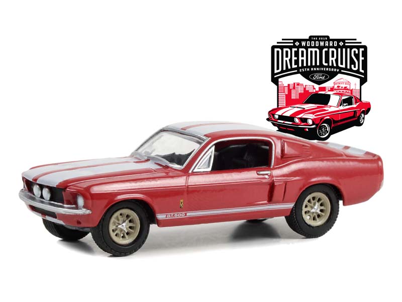 1967 Ford Mustang Shelby GT500 - 25th Annual Heritage Vehicle (Woodward Dream Cruise) Series 1 Diecast 1:64 Scale Model - Greenlight 37280F