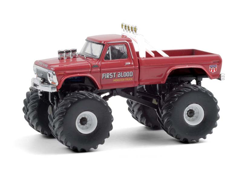 CHASE 1978 Ford F-250 Monster Truck Red - First Blood (Kings of Crunch) Series 8 Diecast 1:64 Model - Greenlight 49080C