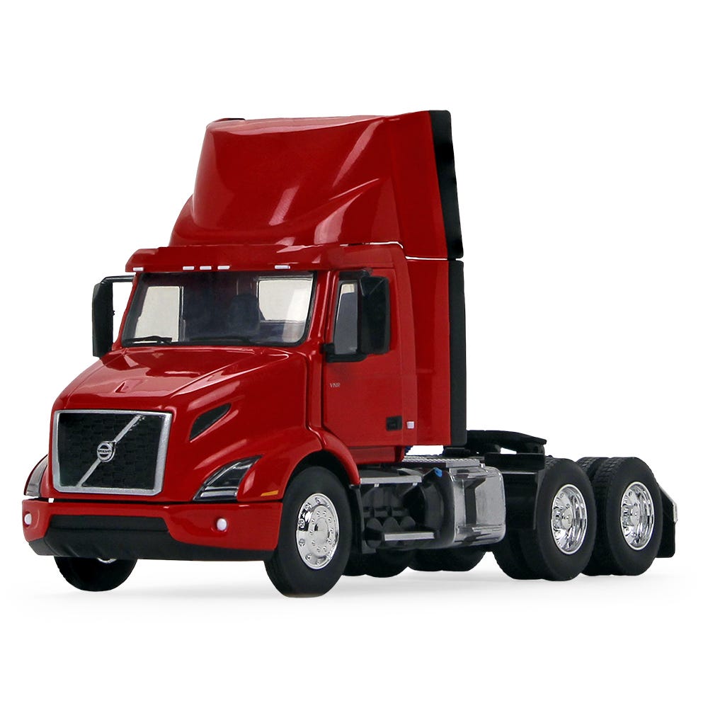 Volvo VNR 300 Day Cab with Roof Fairing Truck Tractor Crossroad Red 1:50 Diecast Model - First Gear 50-3460