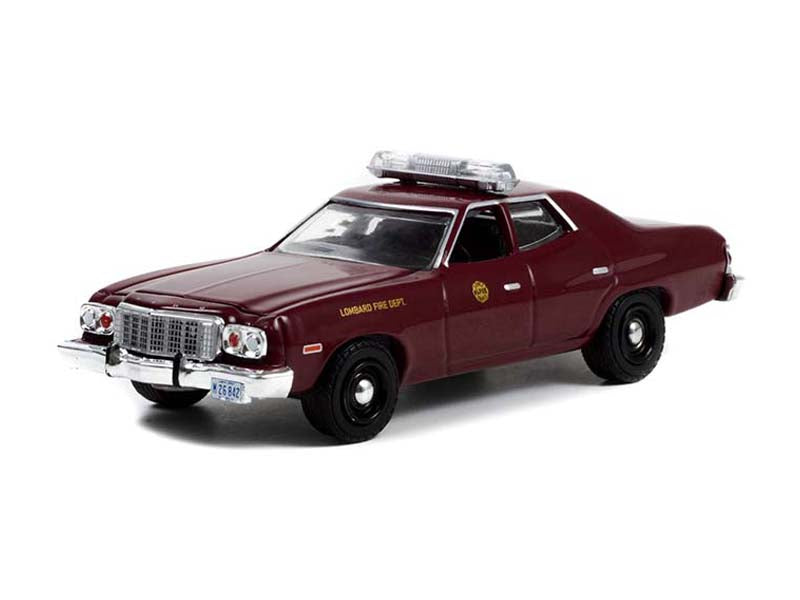1976 Ford Torino - Lombard Fire Department Illinois (Fire & Rescue) Series 3 Diecast 1:64 Scale Model Car - Greenlight 67030A