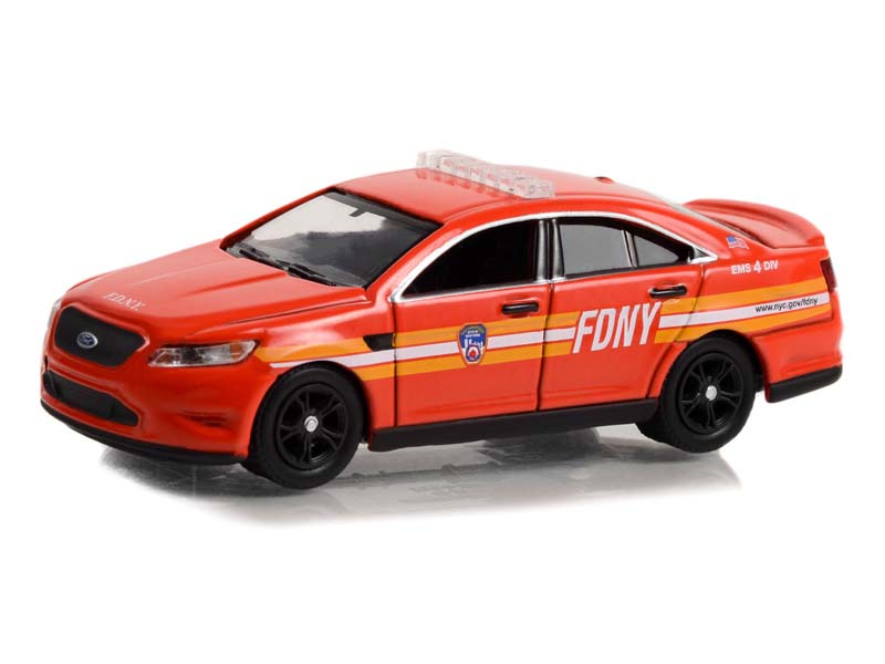 2016 Ford Police Interceptor Sedan - FDNY EMS Division 4 (First Responders) Series 1 Diecast 1:64 Scale Model - Greenlight 67040C