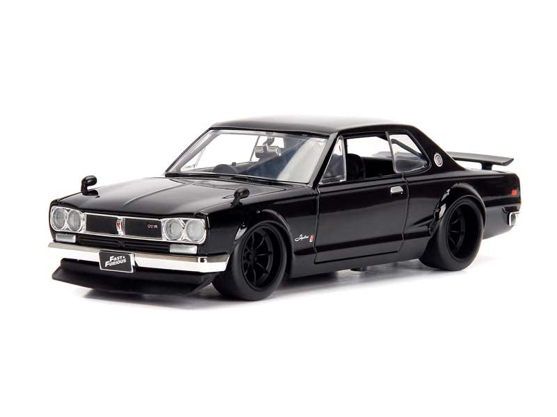 Brian’s 1971 Nissan Skyline 2000 GT-R KPGC10 - Black (Fast & Furious) Series Diecast 1:24 Scale Model - Jada 99686