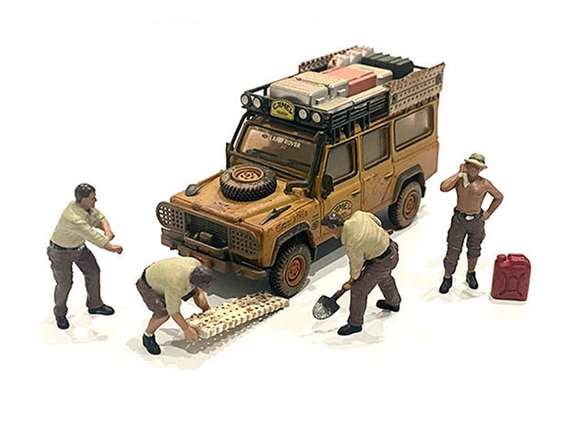 Off Road Adventure - 6 piece Set (MiJo Exclusive) Diecast 1:64 Scale Models - American Diorama 76492