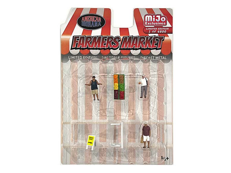 Farmer Market Figure Set (MiJo Exclusives) Diecast 1:64 Scale Model - American Diorama AD76501
