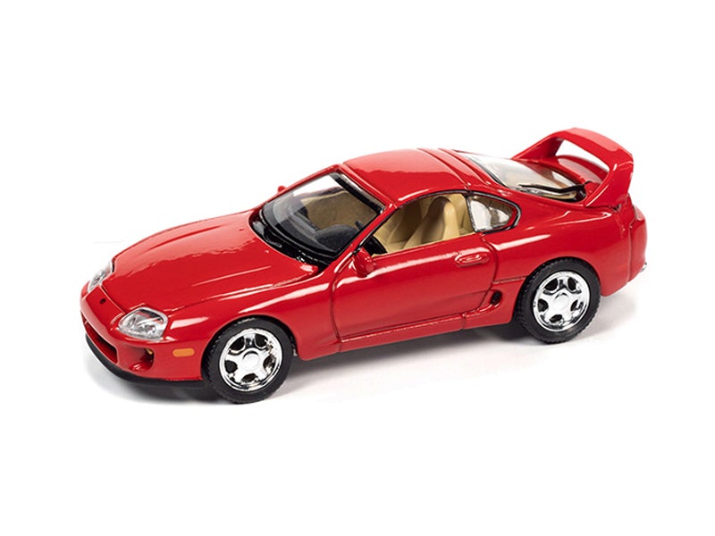 1994 Toyota Supra Super Red (Modern Muscle) Limited Edition to 13904 pcs Worldwide Diecast 1:64 Scale Model - Autoworld 64322B