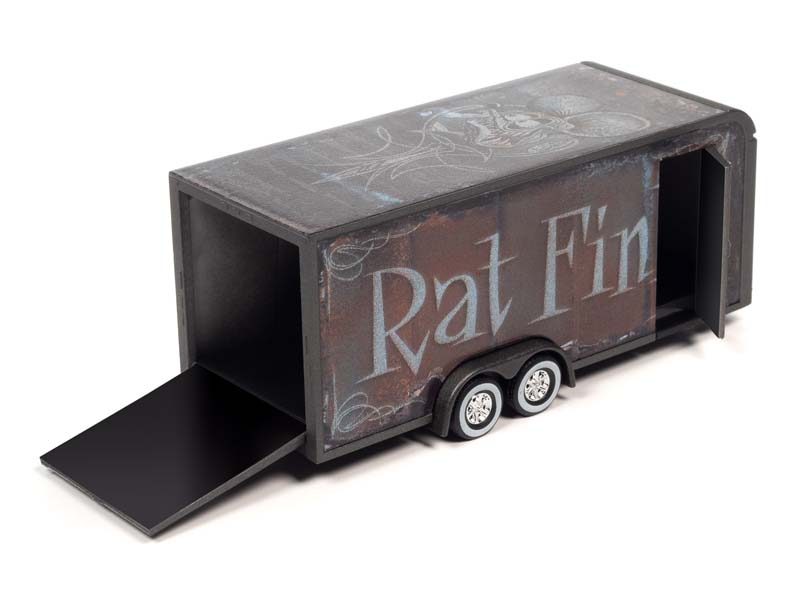 Rat Fink Art - Enclosed Trailer (Hobby Exclusive) Diecast 1:64 Scale Model - Auto World AWSP119