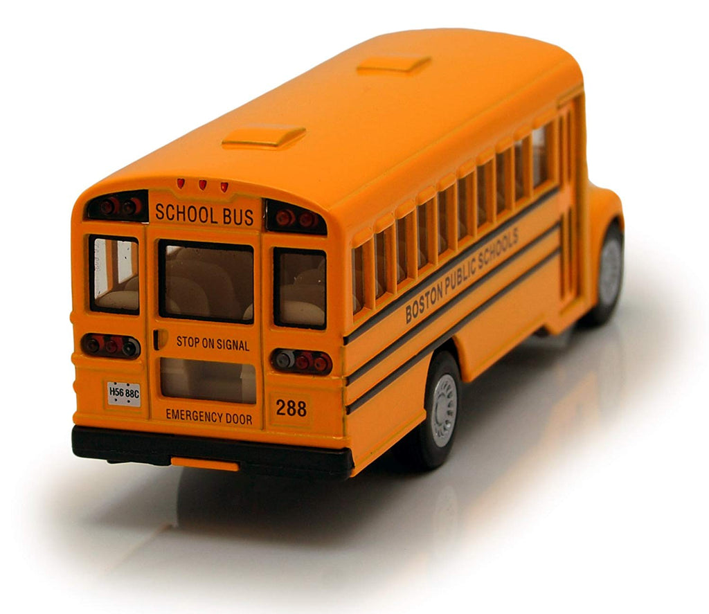 Boston City School Bus - Kinsmart 5" P/B - KS5107BS