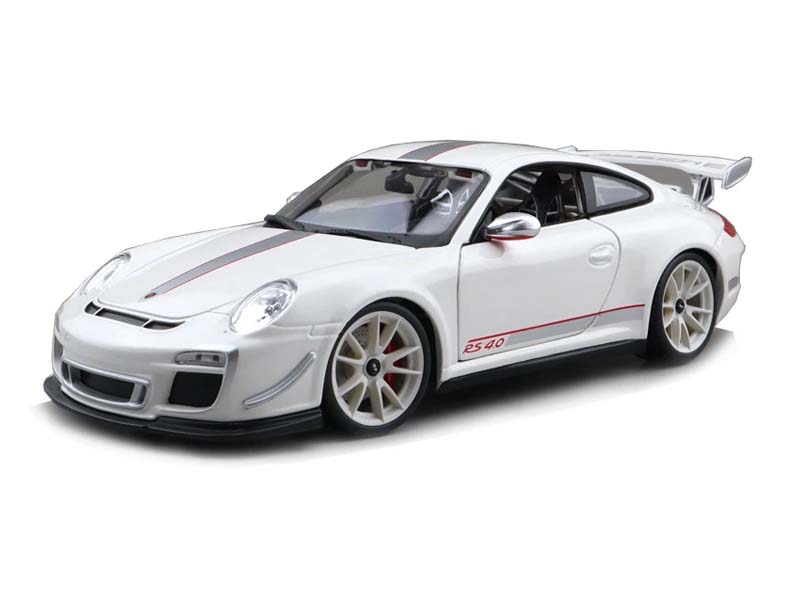 Porsche 911 GT3 RS 4.0 White Diecast 1:18 Scale Model - Bburago 11036WH