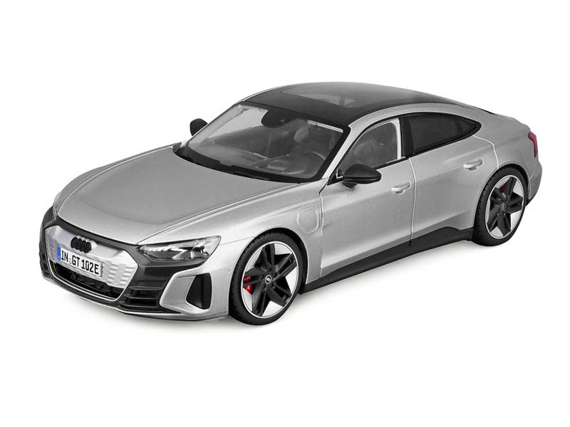 2022 Audi RS e-tron GT – Silver Diecast 1:18 Scale Model - Bburago 11050SIL