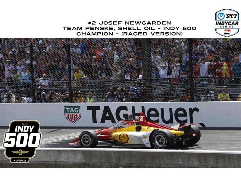PRE-ORDER #2 Josef Newgarden / Team Penske Shell Oil Indianapolis 500 Champion Raced Version (2023 NTT IndyCar Series) Diecast 1:18 Scale Model - Greenlight 11222