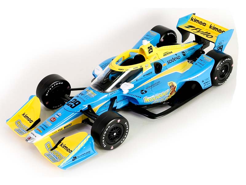 #29 Devlin DeFrancesco / Andretti Steinbrenner Autosport WOOOOO Energy (2023 NTT IndyCar Series) Diecast 1:18 Scale Model - Greenlight 11229