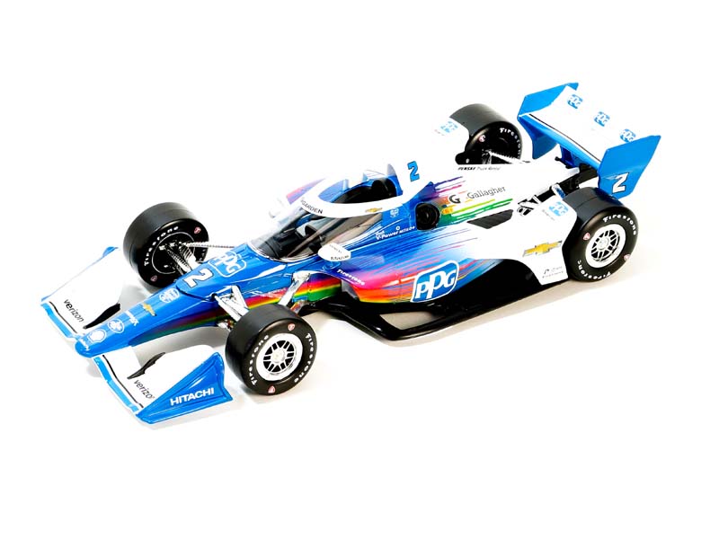 #2 Josef Newgarden / Team Penske PPG (2024 NTT IndyCar Series) Diecast 1:18 Scale Model - Greenlight 11239