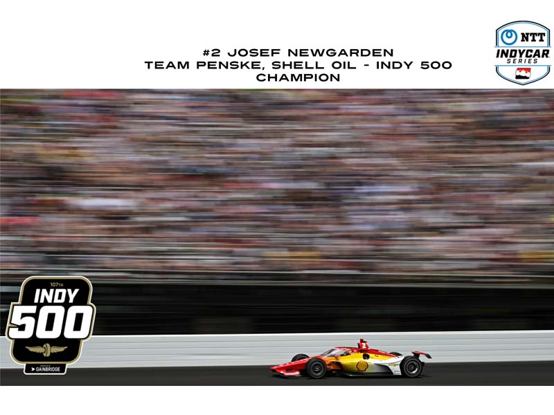 PRE-ORDER #2 Josef Newgarden / Team Penske Shell Oil Indianapolis 500 Champion (2023 NTT IndyCar Series) Diecast 1:64 Scale Model - Greenlight 11580
