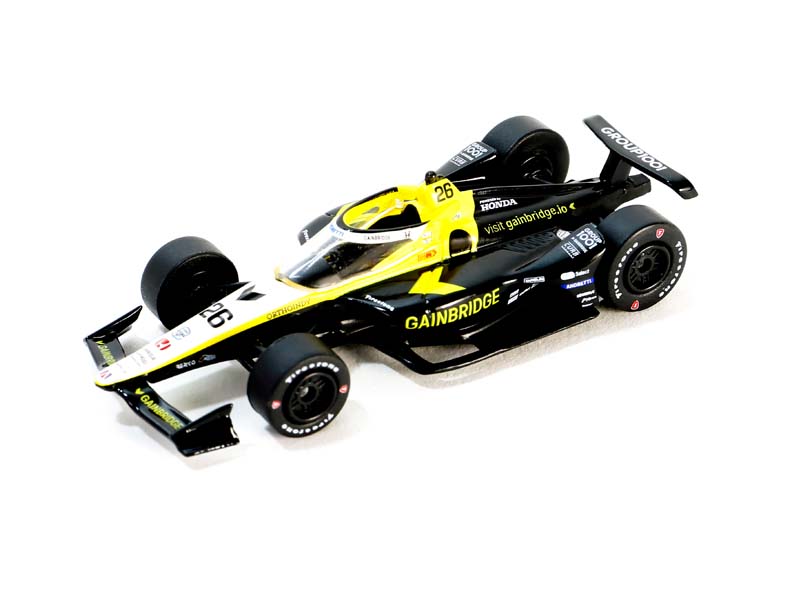 #26 Colton Herta / Andretti Autosport Gainbridge (2024 NTT IndyCar Series) Diecast 1:64 Scale Model - Greenlight 11590