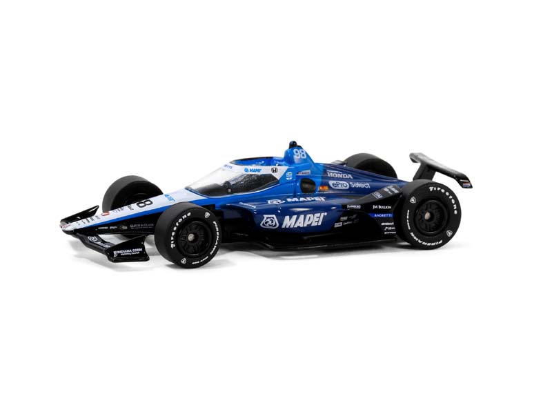 PRE-ORDER #98 Marco Andretti / Andretti Autosport (2024 NTT IndyCar Series) Diecast 1:64 Scale Model - Greenlight 11601