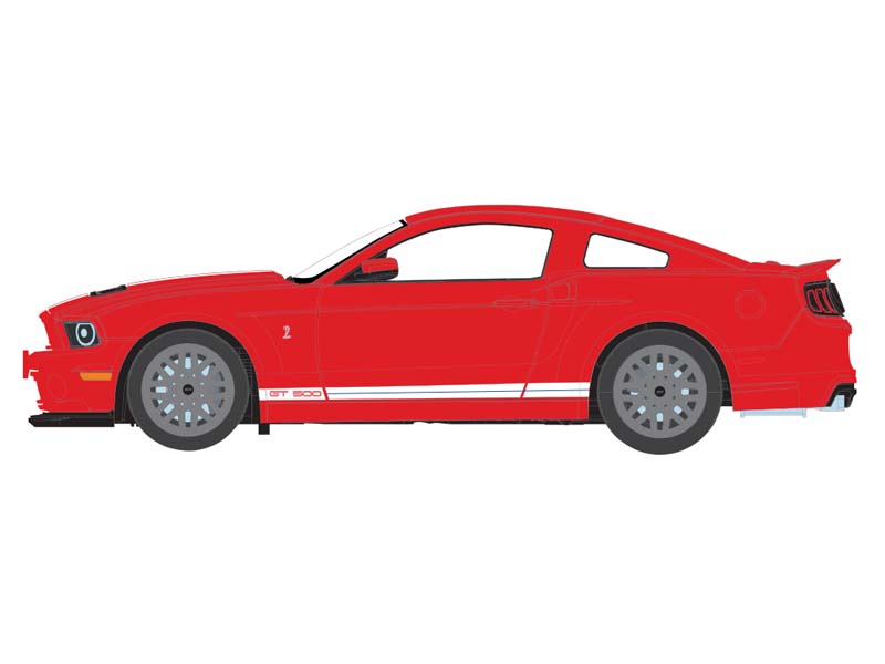 PRE-ORDER 2013 Ford Mustang Shelby GT-500 – Race Red (The Mustang Stampede Series 2) Diecast 1:64 Scale Model - Greenlight 125402E