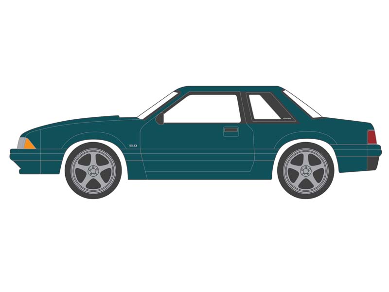 1992 Ford Mustang LX 5.0 - Deep Emerald Green (Mustang Stampede) Series 1 Diecast 1:64 Scale Models - Greenlight 13340C