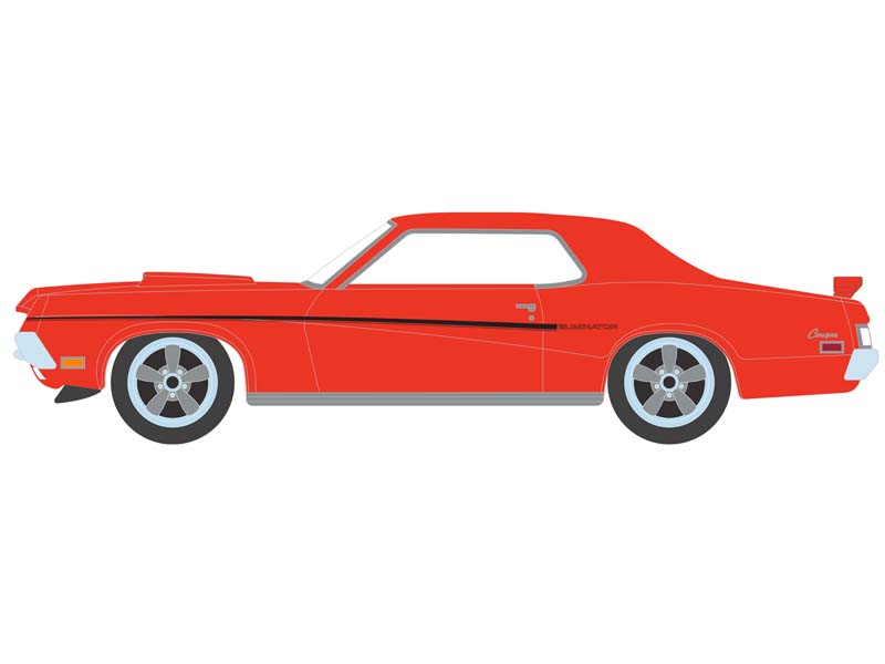 PRE-ORDER 1969 Mercury Cougar Eliminator – Competition Orange (GreenLight Muscle Series 28) Diecast 1:64 Scale Model - Greenlight 13350A