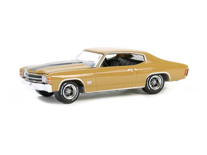 PRE-ORDER 1971 Chevrolet Chevelle SS 454 – Placer Gold (GreenLight Muscle Series 28) Diecast 1:64 Scale Model - Greenlight 13350C