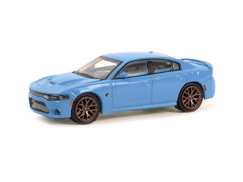 PRE-ORDER 2016 Dodge Charger SRT Hellcat – B5 Blue (GreenLight Muscle Series 28) Diecast 1:64 Scale Model - Greenlight 13350D