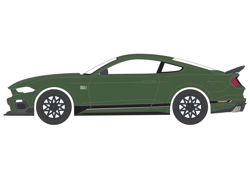 PRE-ORDER 2022 Ford Mustang Mach 1 – Eruption Green (GreenLight Muscle Series 28) Diecast 1:64 Scale Model - Greenlight 13350F