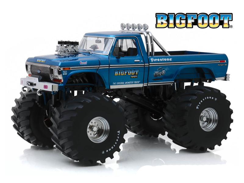 PRE-ORDER 1974 Ford F-250 Monster Truck w/ 66-Inch Tires - Bigfoot #1 (Kings of Crunch) Diecast 1:18 Scale Model - Greenlight 13541