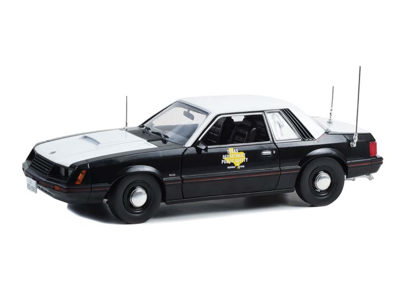 1982 Ford Mustang SSP - Texas Department of Public Safety Diecast 1:18 Scale Model - Greenlight 13602