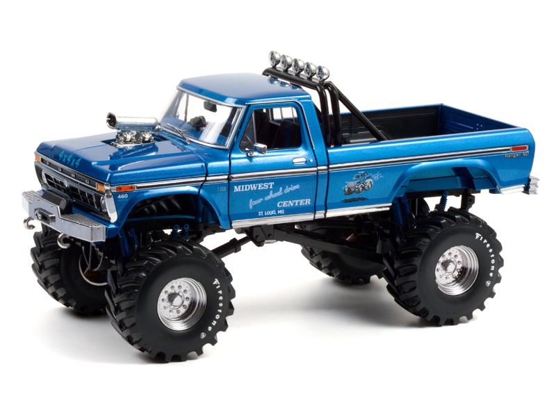 PRE-ORDER 1974 Ford F-250 Monster Truck - Midwest 4-Wheel Drive (Kings of Crunch) Diecast 1:18 Scale Model - Greenlight 13605