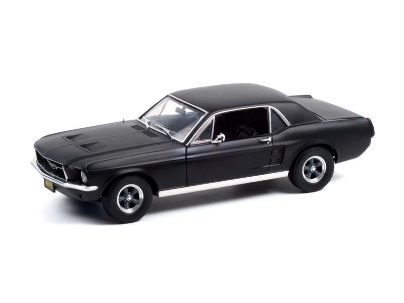 PRE-ORDER 1967 Ford Mustang Coupe Matte Black - Adonis Creed - Diecast 1:18 Scale Model - Greenlight 13611