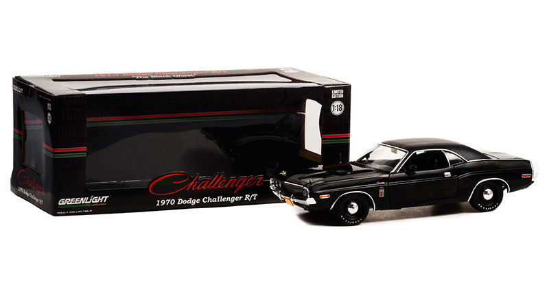 1970 Dodge Challenger R/T 426 HEMI - The Black Ghost Diecast 1:18 Scale Model - Greenlight 13614