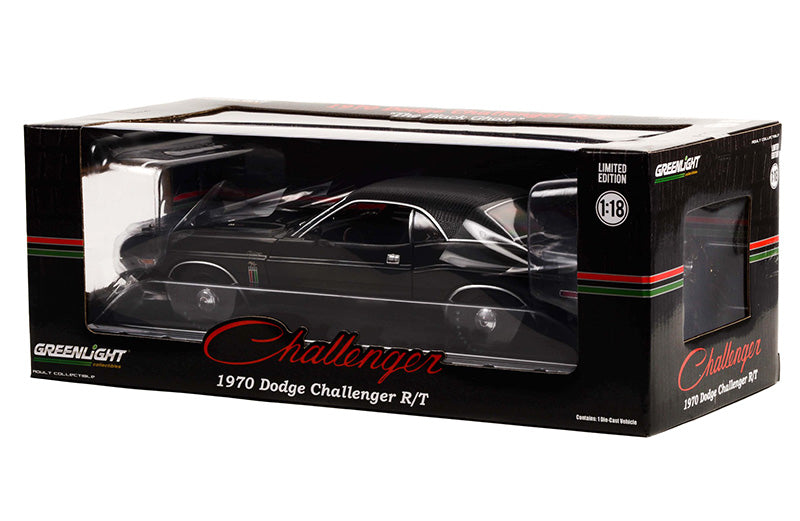 1970 Dodge Challenger R/T 426 HEMI - The Black Ghost Diecast 1:18 Scale Model - Greenlight 13614