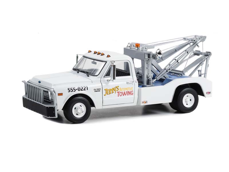 PRE-ORDER 1969 Chevrolet C-30 Dually Wrecker - Jerry’s Towing (Fall Guy Stuntman Association) Diecast 1:18 Scale Model - Greenlight 13683