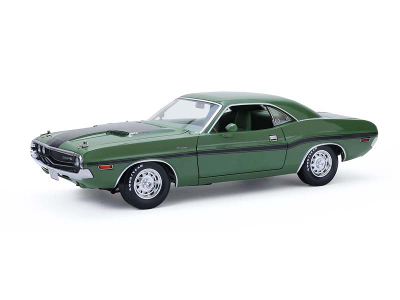 1970 Dodge Challenger R/T Hardtop Hemi Mr Norm’s – F8 Green w/ Green Top & Green Interior Diecast 1:18 Scale Model - Greenlight 13700