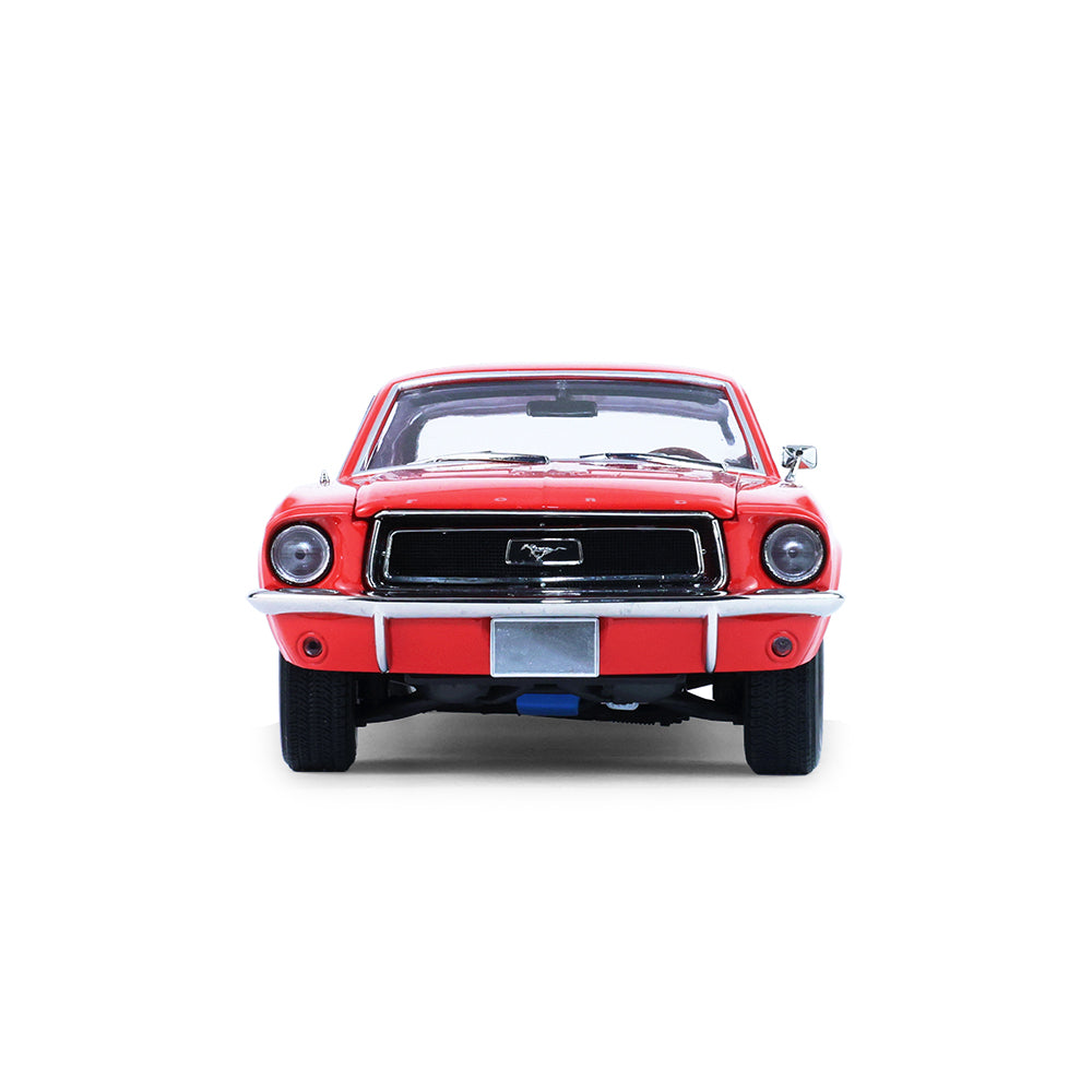 PRE-ORDER 1968 Ford Mustang Coupe West Coast USA Special Edition Mustang – Flower Power Red Diecast 1:18 Scale Model - Greenlight 13707