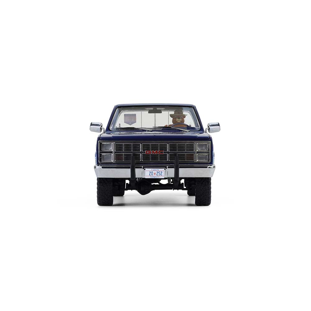 PRE-ORDER 1983 GMC Sierra Classic w/ Smokey Bear Figure - Smokey Bear – Stars & Stripes Special Edition Diecast 1:18 Scale Model - Greenlight 13714