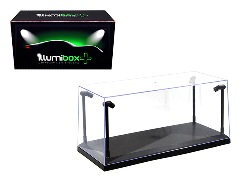 Acrylicase Display Show Case w/ LED Lights for Diecast 1:18 Scale Models - Illumibox MJ14001